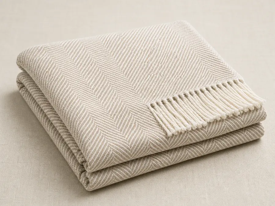 Herringbone Woven Throw swatch