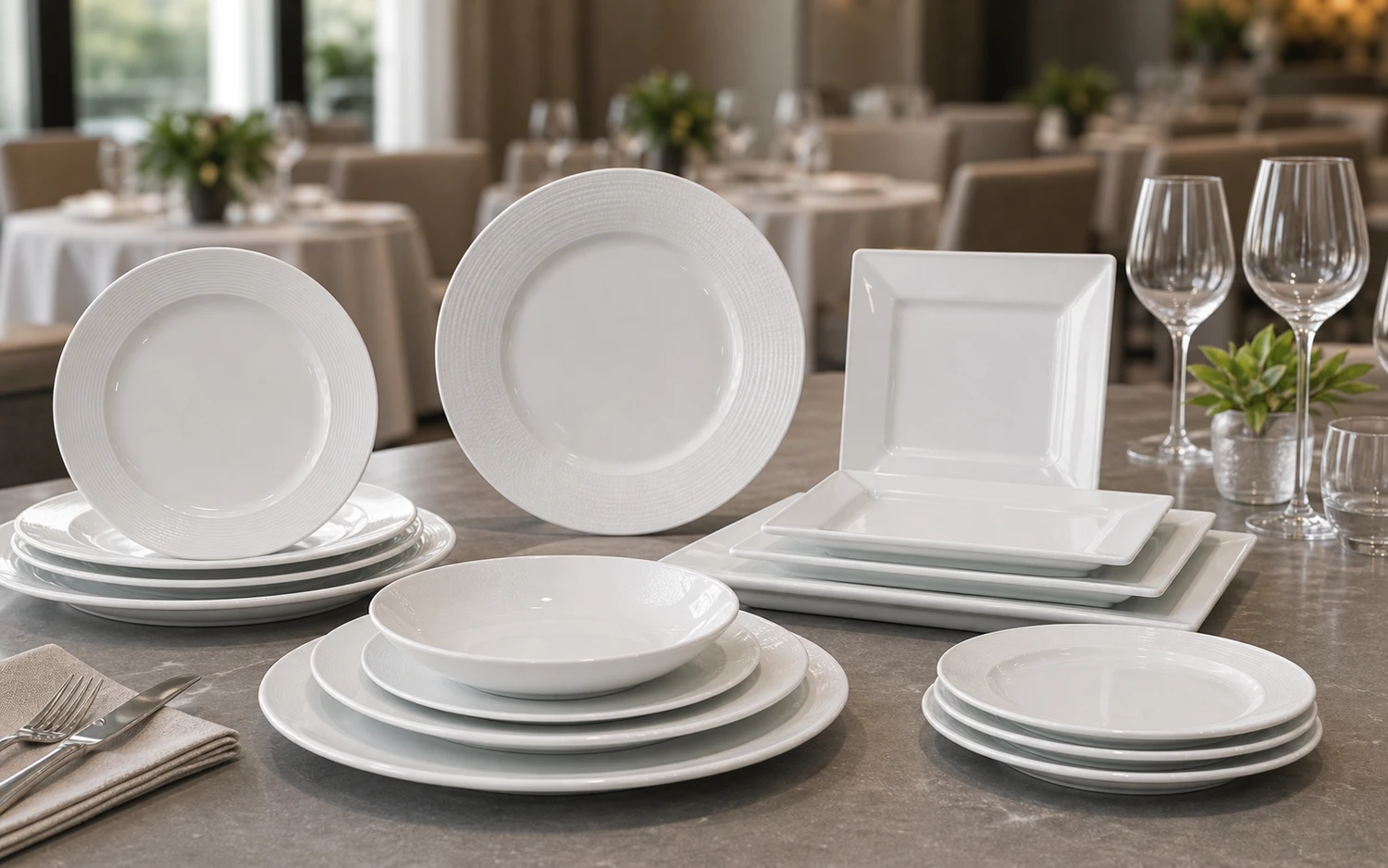 Porcelain Dinner & Charger Plates
