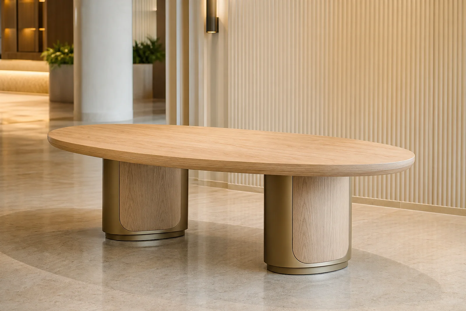 Oval Oak Dining Table