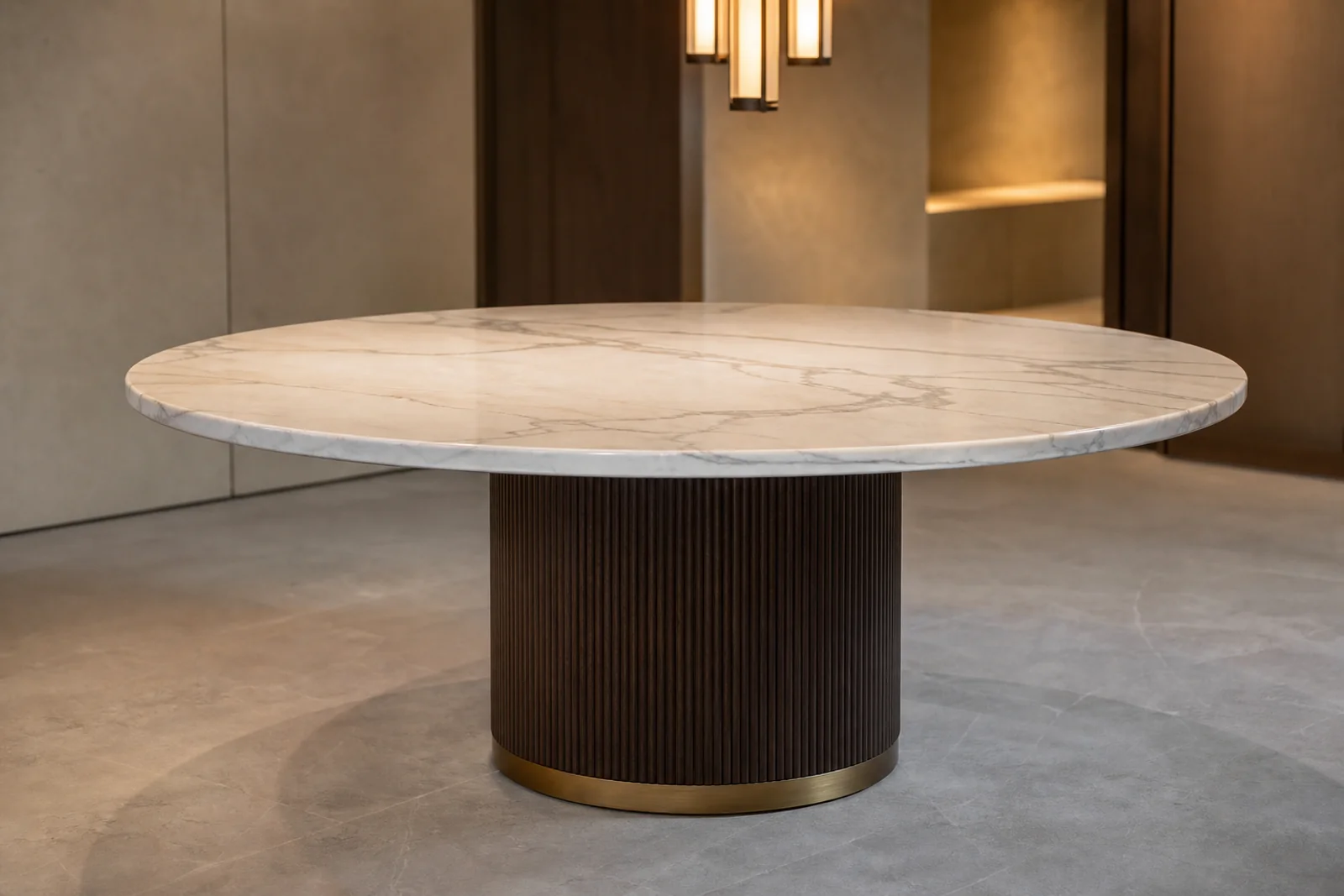 Round Marble Dining Table