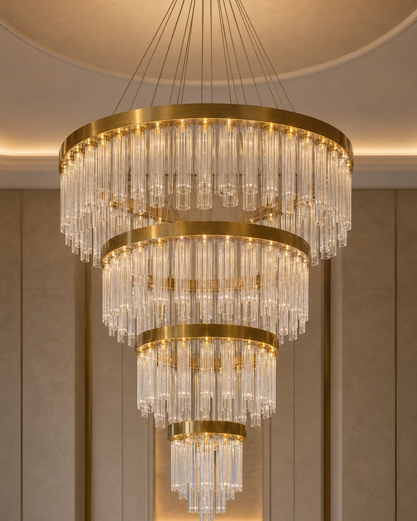 Chandelier profile and construction view