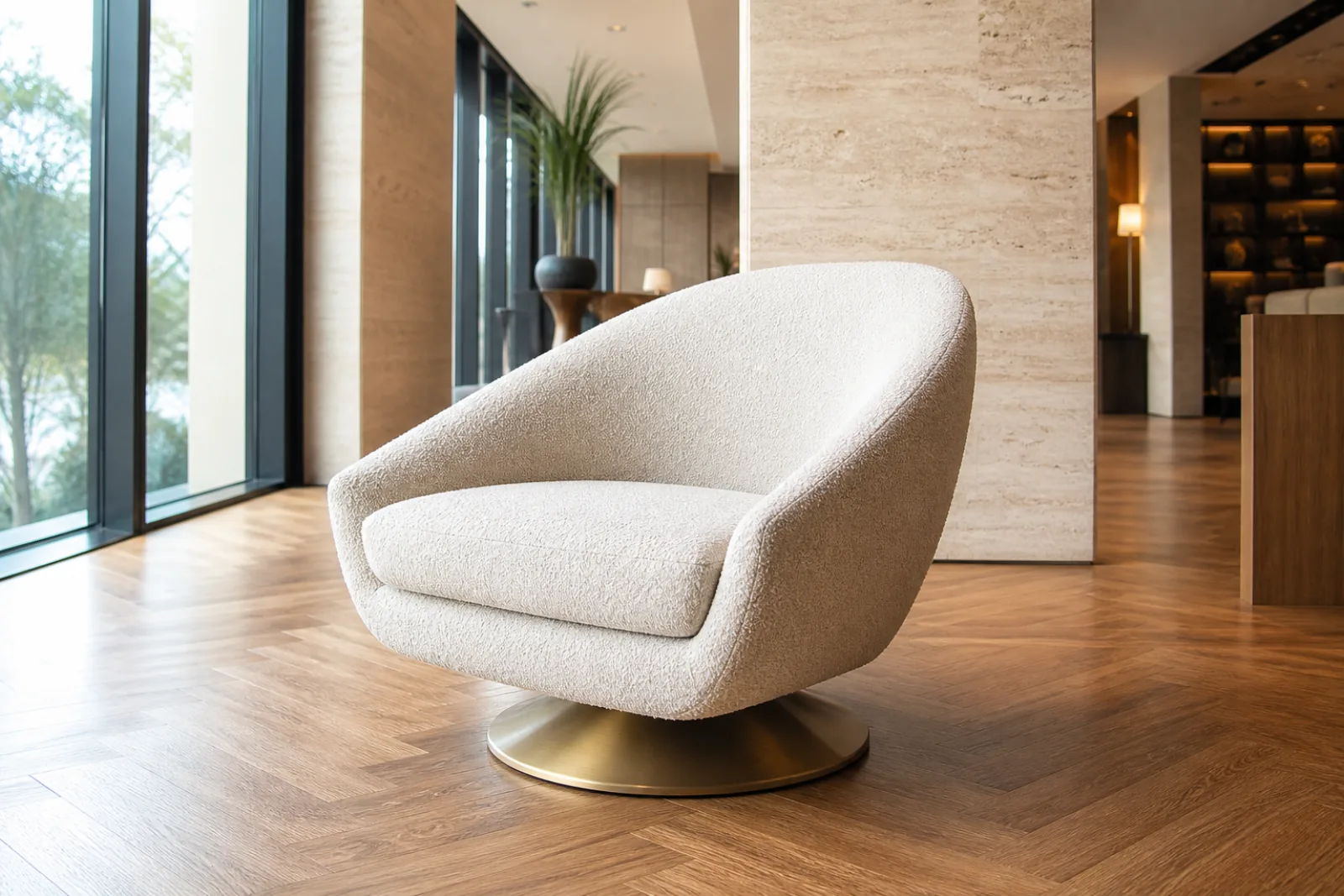 Lobby Lounge Swivel Chair