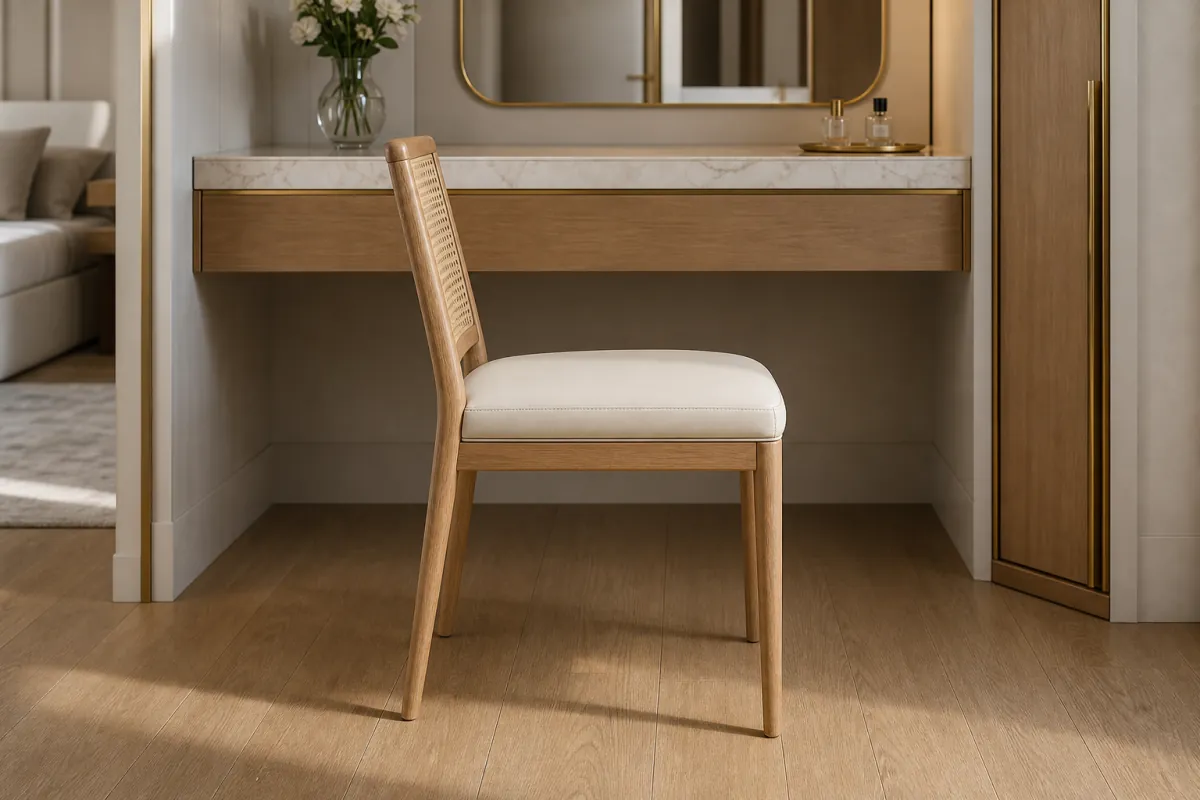 Suite Vanity / Desk Chair profile and construction view
