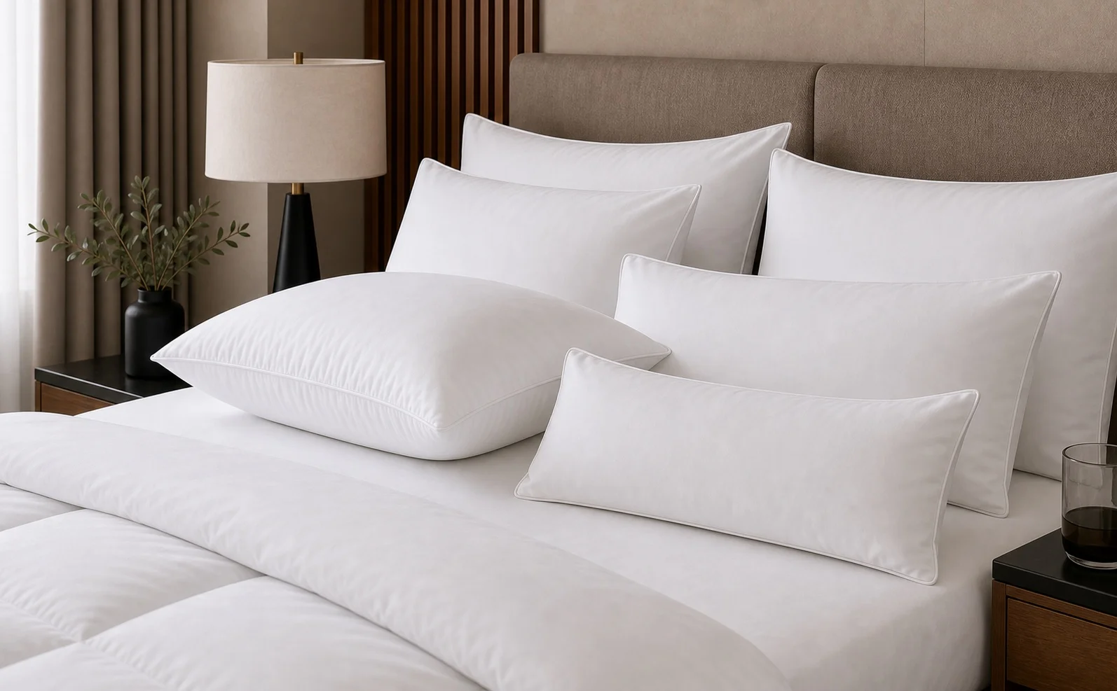 Hotel Pillows (Down, Fiber, Memory Foam)
