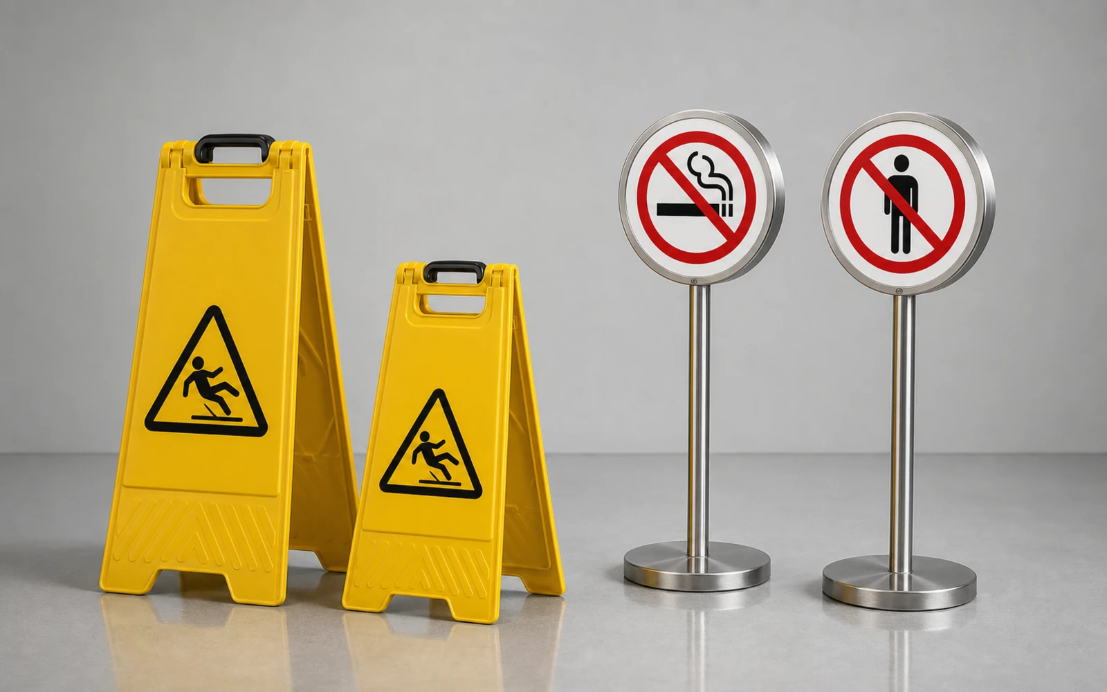 Caution & Cleaning Signage