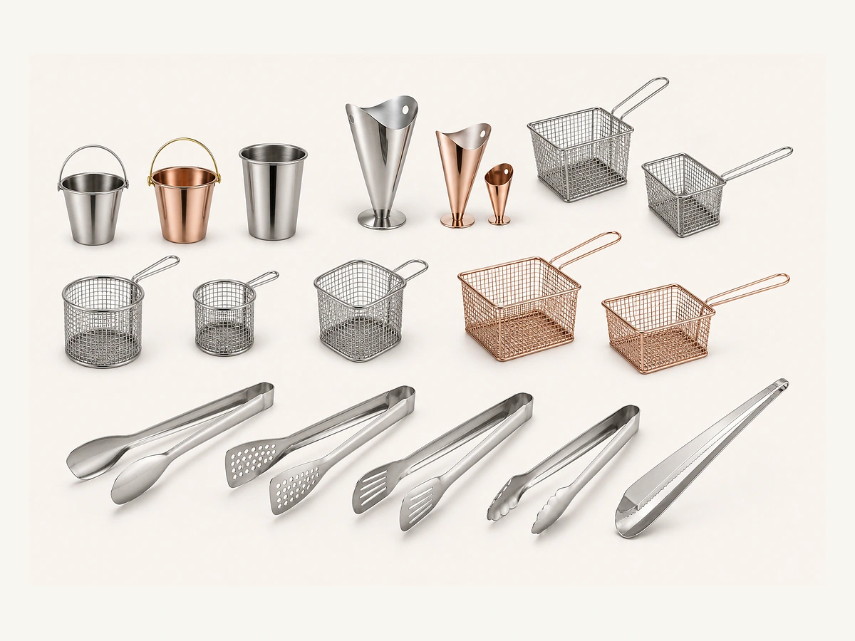 Pails, Fry Baskets & Serving Tongs