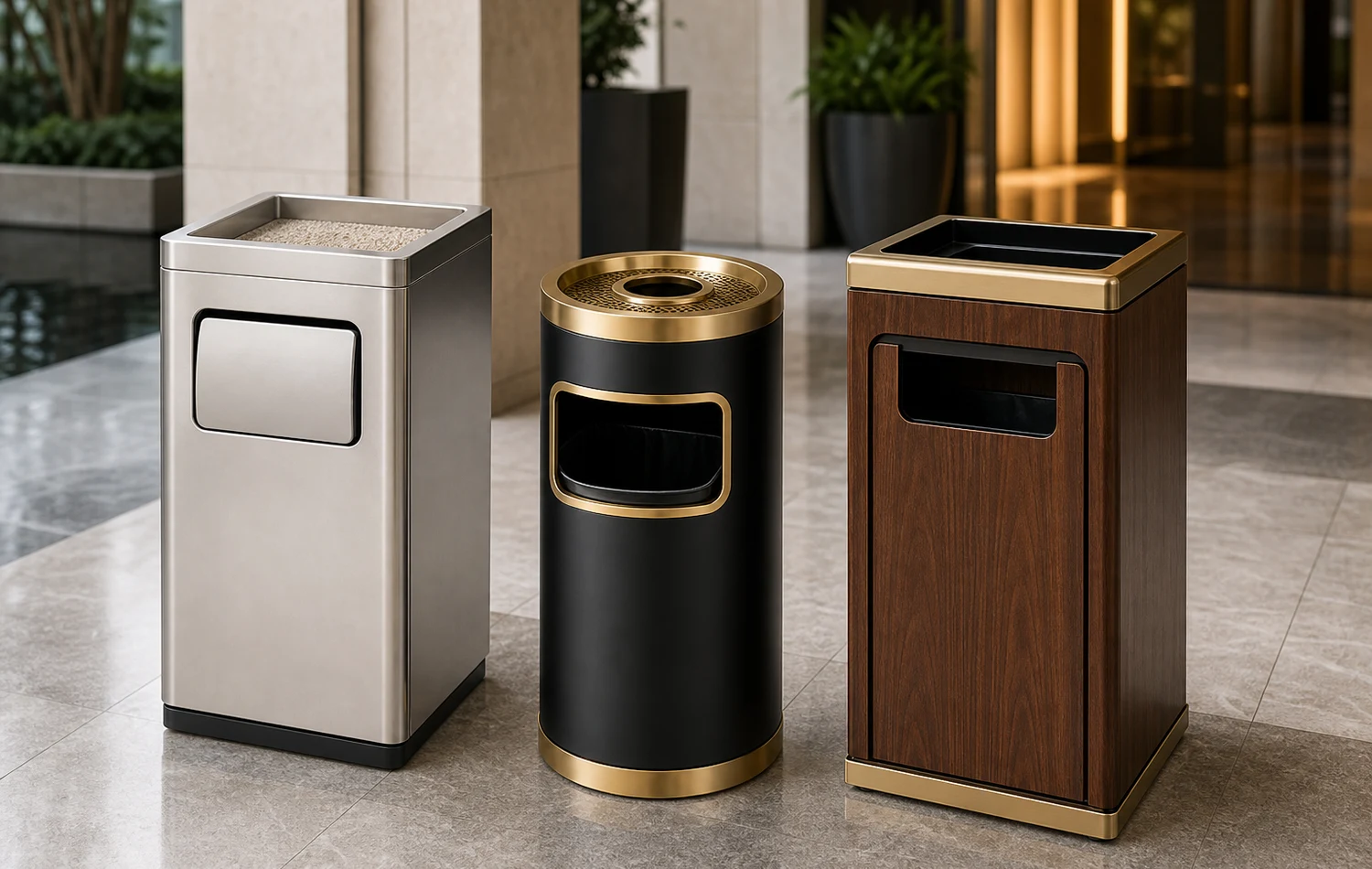 Floor Ashtray & Waste Bins