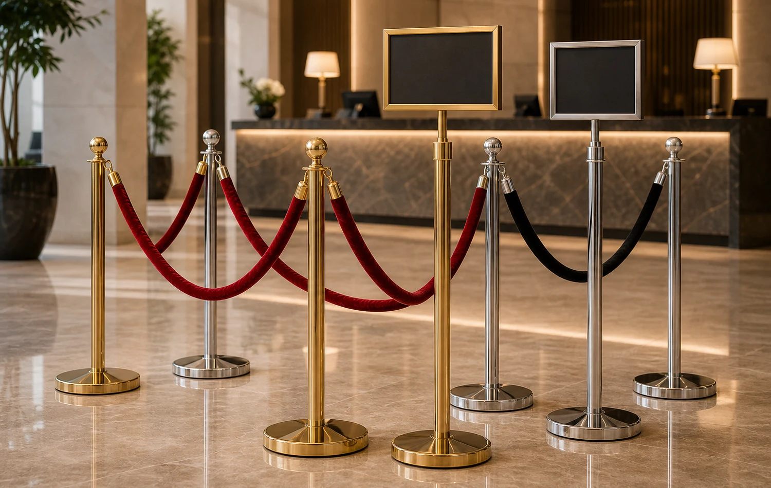 Queue Stanchions & Railing Posts