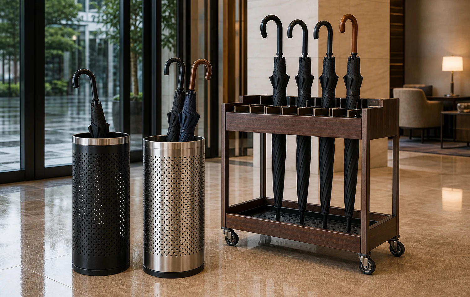 Umbrella Stands & Mobile Racks